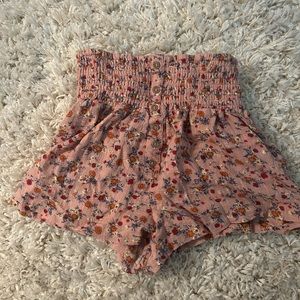 Indigo rein smocked shorts